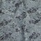 1 Yard Steel Blue Silver Gunmetal Foiled Flowers Striated Stretch Cotton Woven Fabric